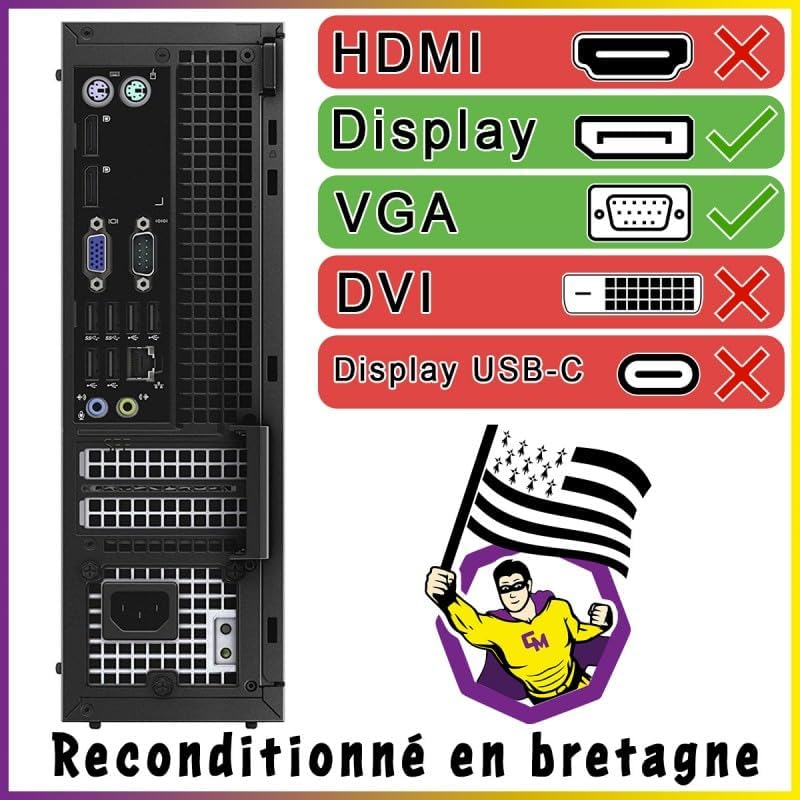 DELL Optiplex 7020 SFF Ultra Fast Desktop Computer - Intel i7-4770K 16GB DDR3 RAM 480GB SSD Solid St