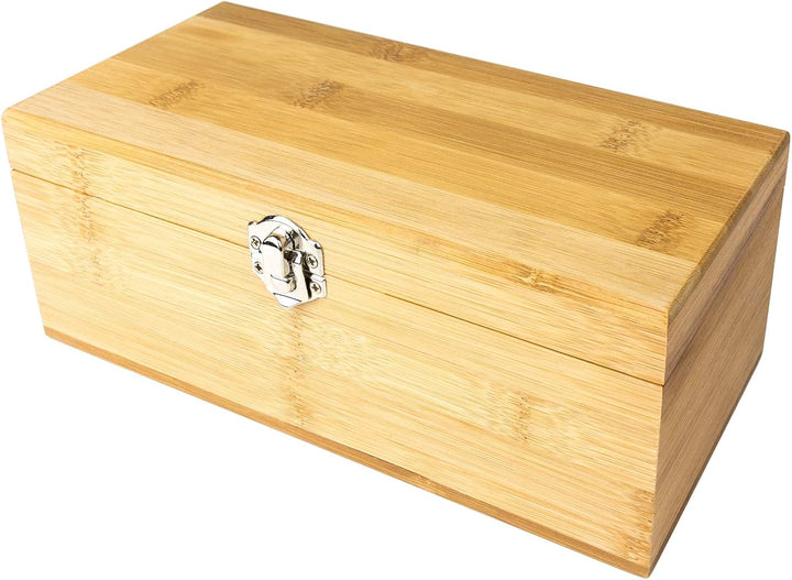 Grunwerg Aperiti Einstellbarer Weinbelüfter in einer Geschenkschatulle aus Bambus – 6 Einstellungen,