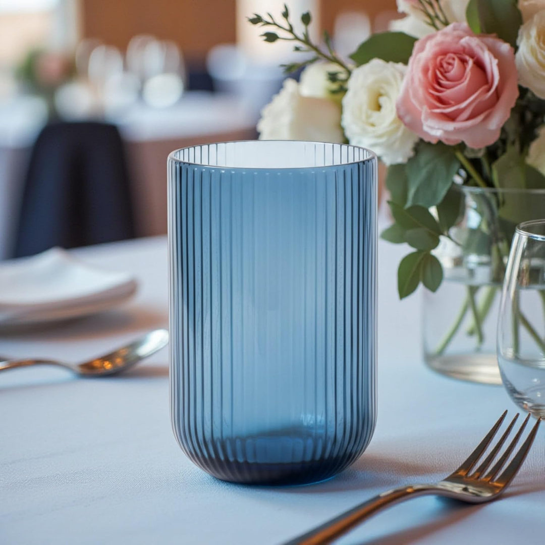 Vintage 6 Teile Set Schleife Weinglas Glas Gläser Weingläser Eisbecher Wasserglas Longdrinkglas Wass