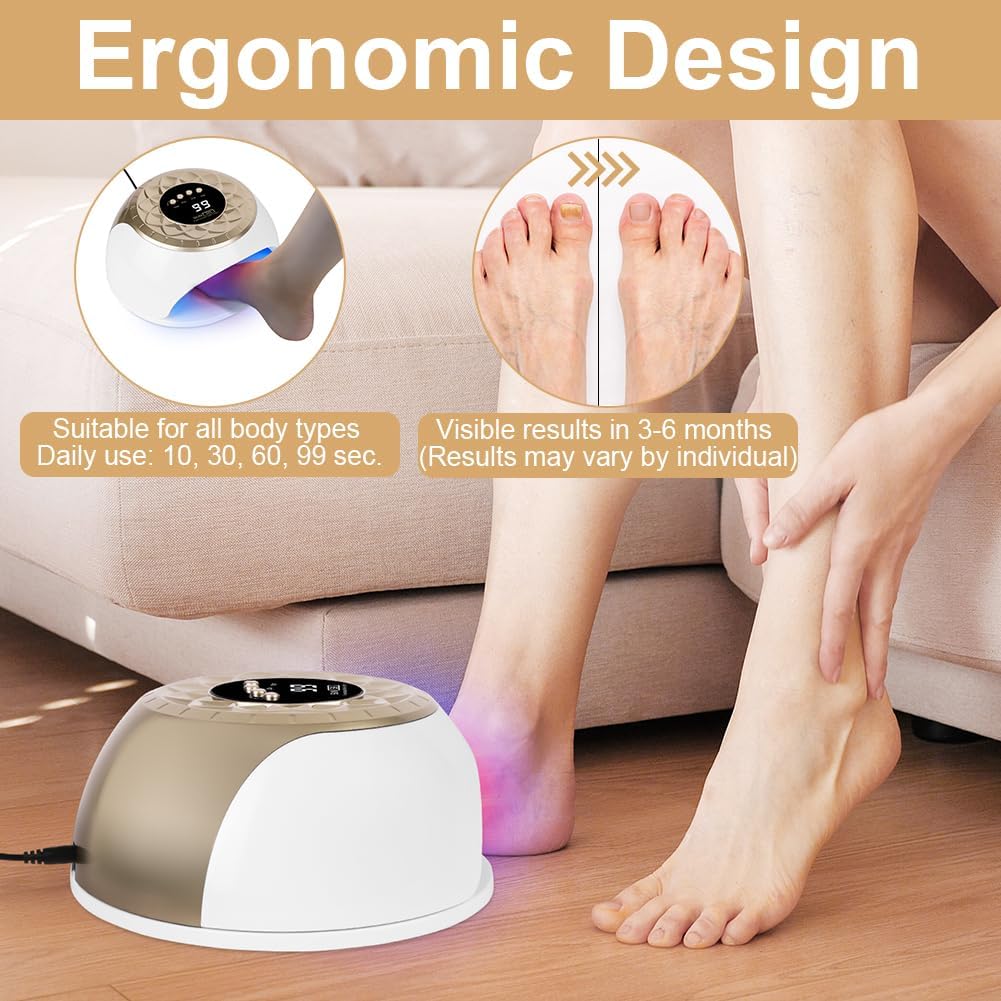 AOOWU Nagelpilz Laser Gerät, Nagelpilz-Laser, Gerät zur Reinigung und Pflege der Nägel für Zehennage