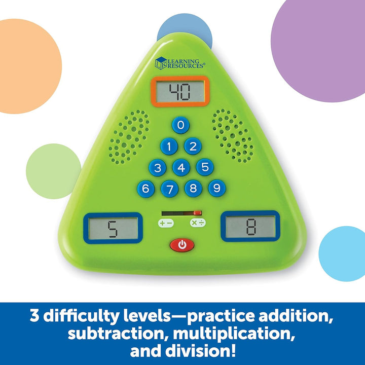 Learning Resources Minute Math- Elektronisches Mathe-Spiel, 20*24 centimeters