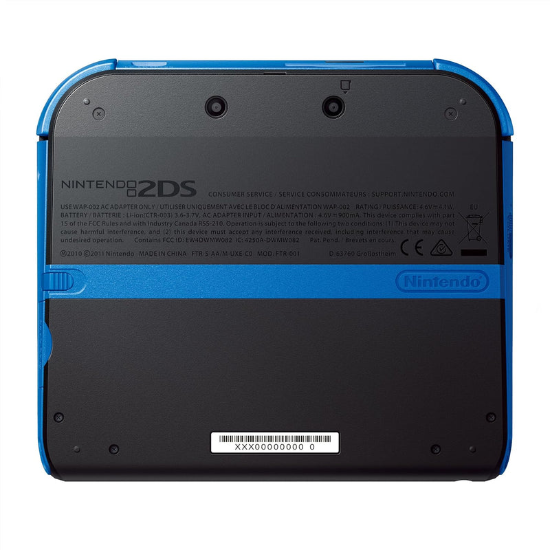 Nintendo 2DS - Konsole, schwarz/blau, schwarz/blau