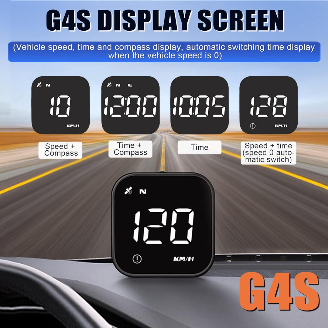 Head Up Display Auto HUD Display KMH MPH GPS Smart Tachometer, 2.0'' LCD Bildschirm mit Übergeschwin