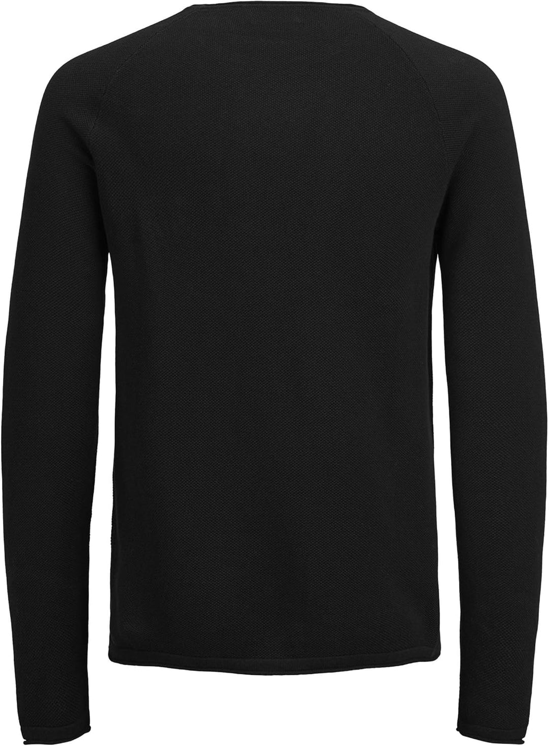 JACK & JONES Male Strickpullover mit Rundhals Einfarbig Strickpullover mit Rundhals XL Schwarz, XL S