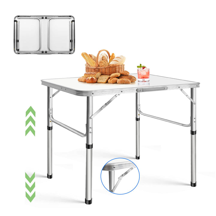 HSHa Klappbarer Campingtisch Gartentisch Reisetisch 2 Höhen-70/33 cm Kleiner Klapptisch, Klapptisch