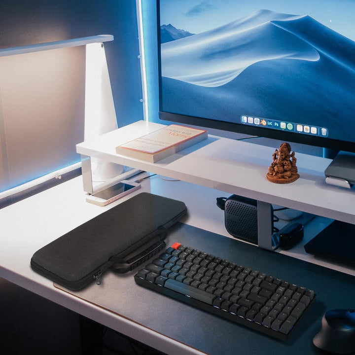 Geekria 90%-96% Tastaturhülle, Hartschalen-Reisetragetasche für 100 Tasten Computer mechanische Gami