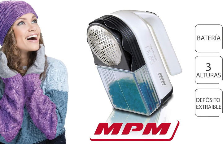 MPM - LR-027-86 - Fusselrasierer - Reiniger für Textilien, Kleidung, Polstermöbel, Pullover - für Ba