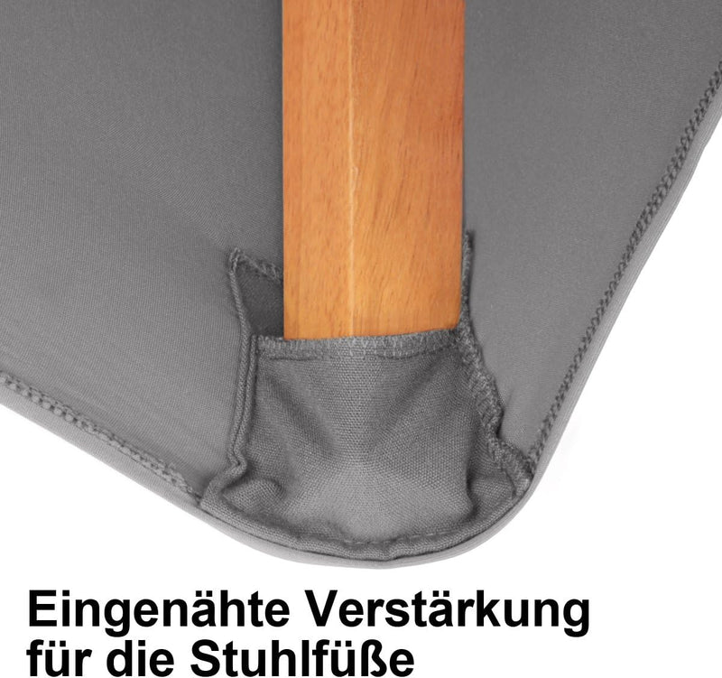 Gräfenstayn 4er-Set Stretch-Stuhlhusse Victoria - runde und eckige Stuhllehnen - VORTEILSPACKUNG - b
