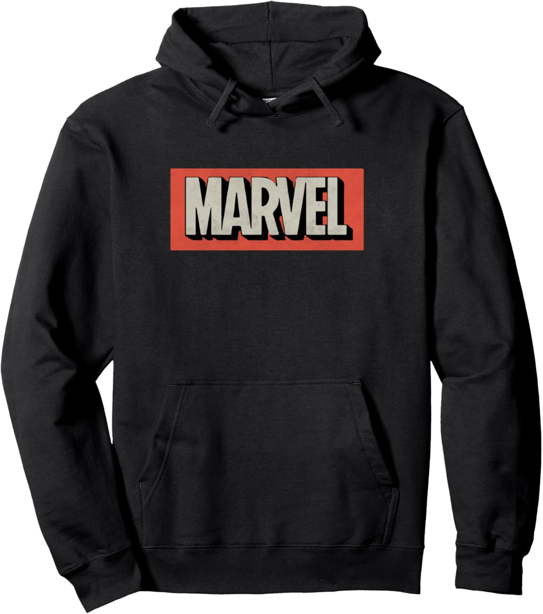 Marvel Retro Logo Red Pullover Hoodie