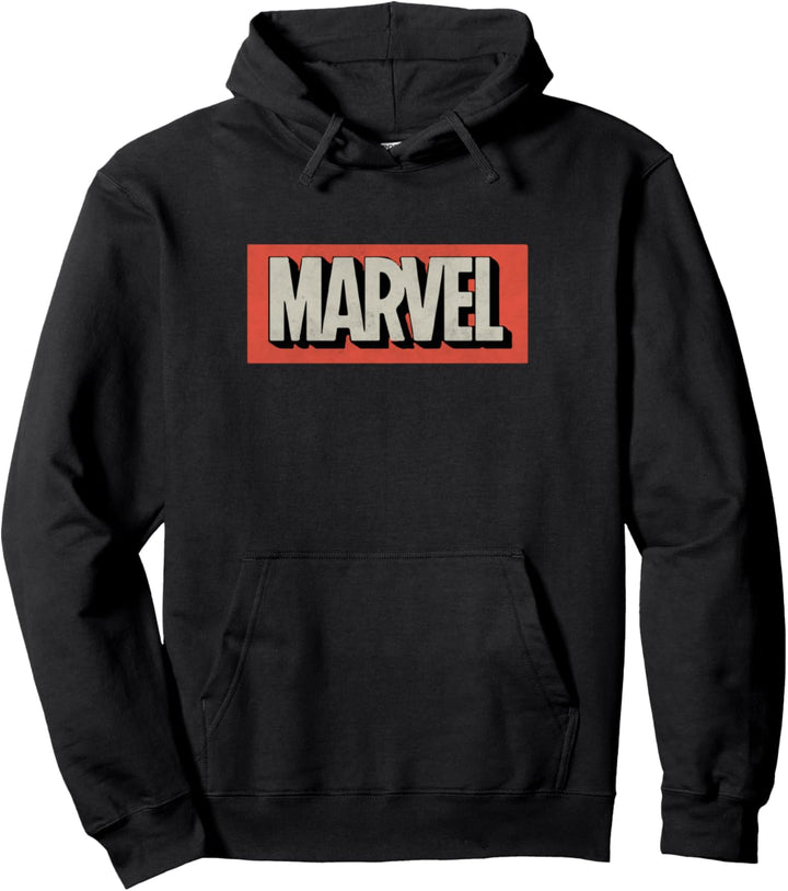 Marvel Retro Logo Red Pullover Hoodie