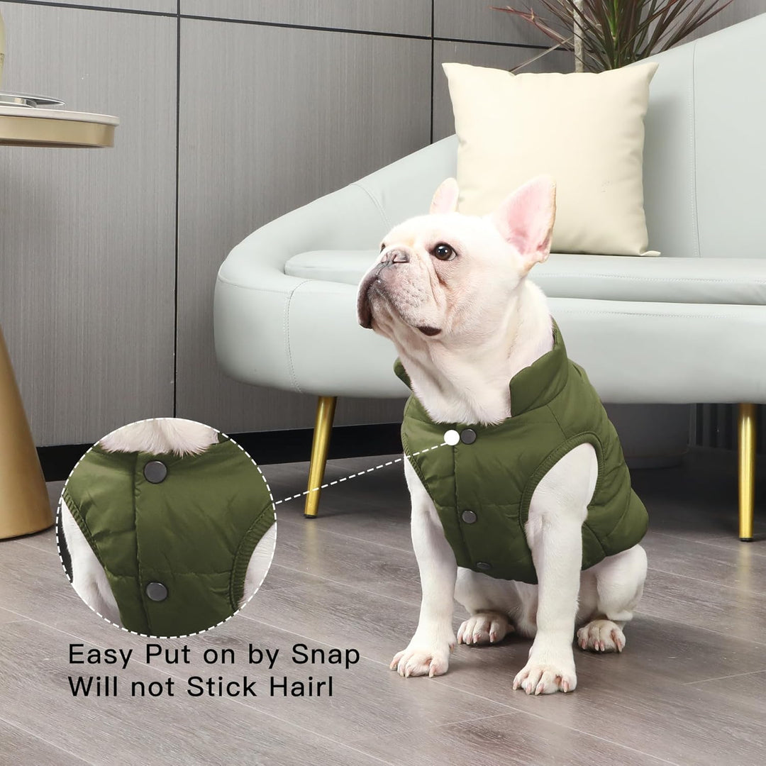 JoyDaog Fleece Hundejacke für Winter kaltes Wetter, Extra Weicher Hundemantel für Kleine Hunde, Wind