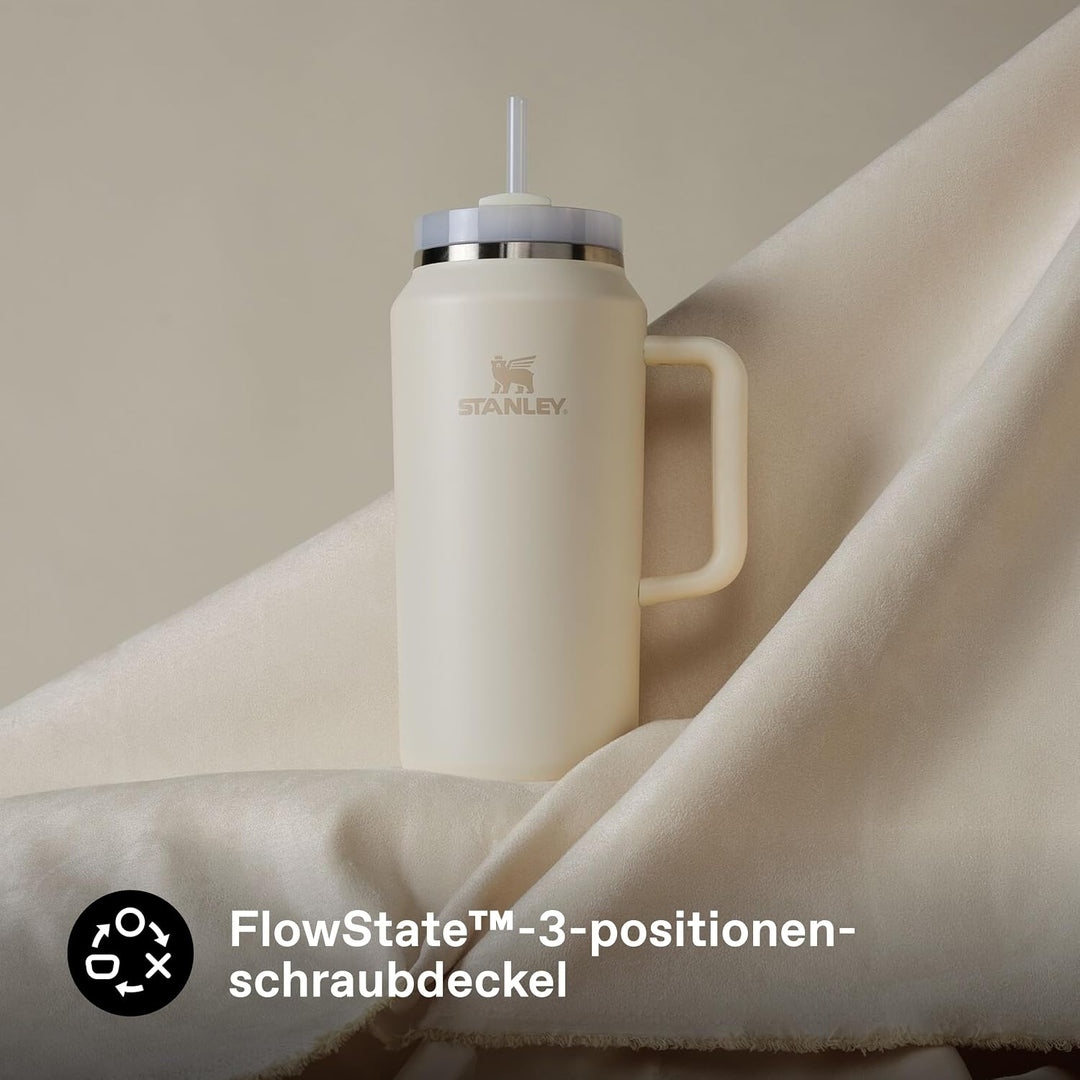Stanley 1913 Quencher H2.0 Flowstate Trinkflasche Mit Strohhalm - Thermobecher Kühlt 11 Stunden - 48