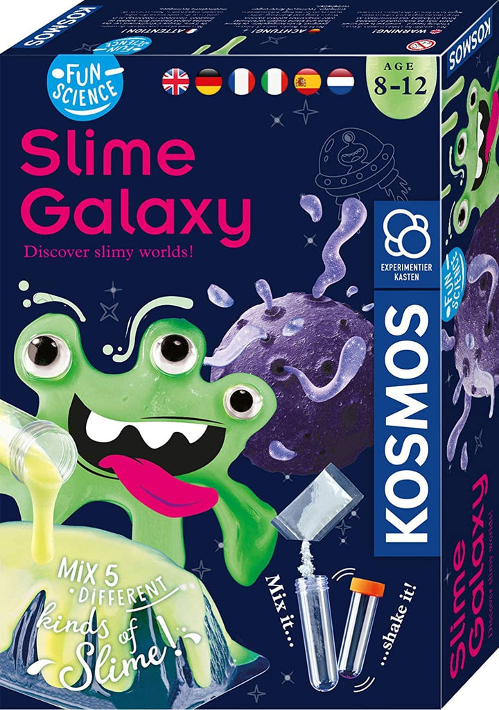 KOSMOS 616618 Fun Science - Schleim Galaxie, mehrsprachige Version (DE, EN, FR, IT, ES, NL) Mixe fün