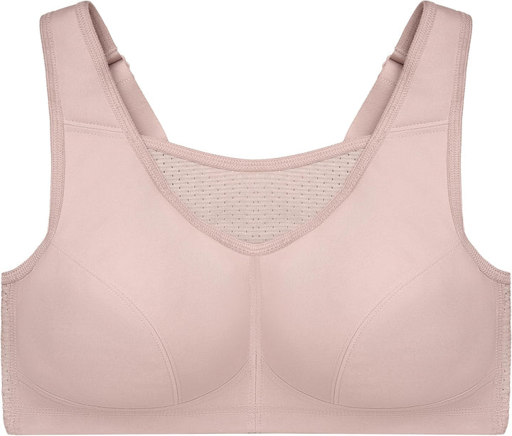 Glamorise Damen Hochleistungs Bustier Sport-BH 105D Roségold, 105D Roségold