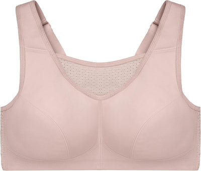 Glamorise Damen Hochleistungs Bustier Sport-BH 115D Roségold, 115D Roségold