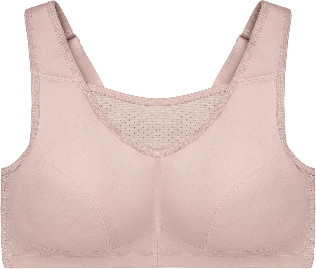 Glamorise Damen Hochleistungs Bustier Sport-BH 75D Roségold, 75D Roségold