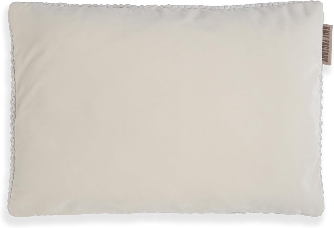 KNIT FACTORY - Vinz Kissen - Beige - 60x40 cm 60x40 cm Beige, 60x40 cm Beige