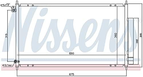 NISSENS 94732 Kondensator, Klimaanlage