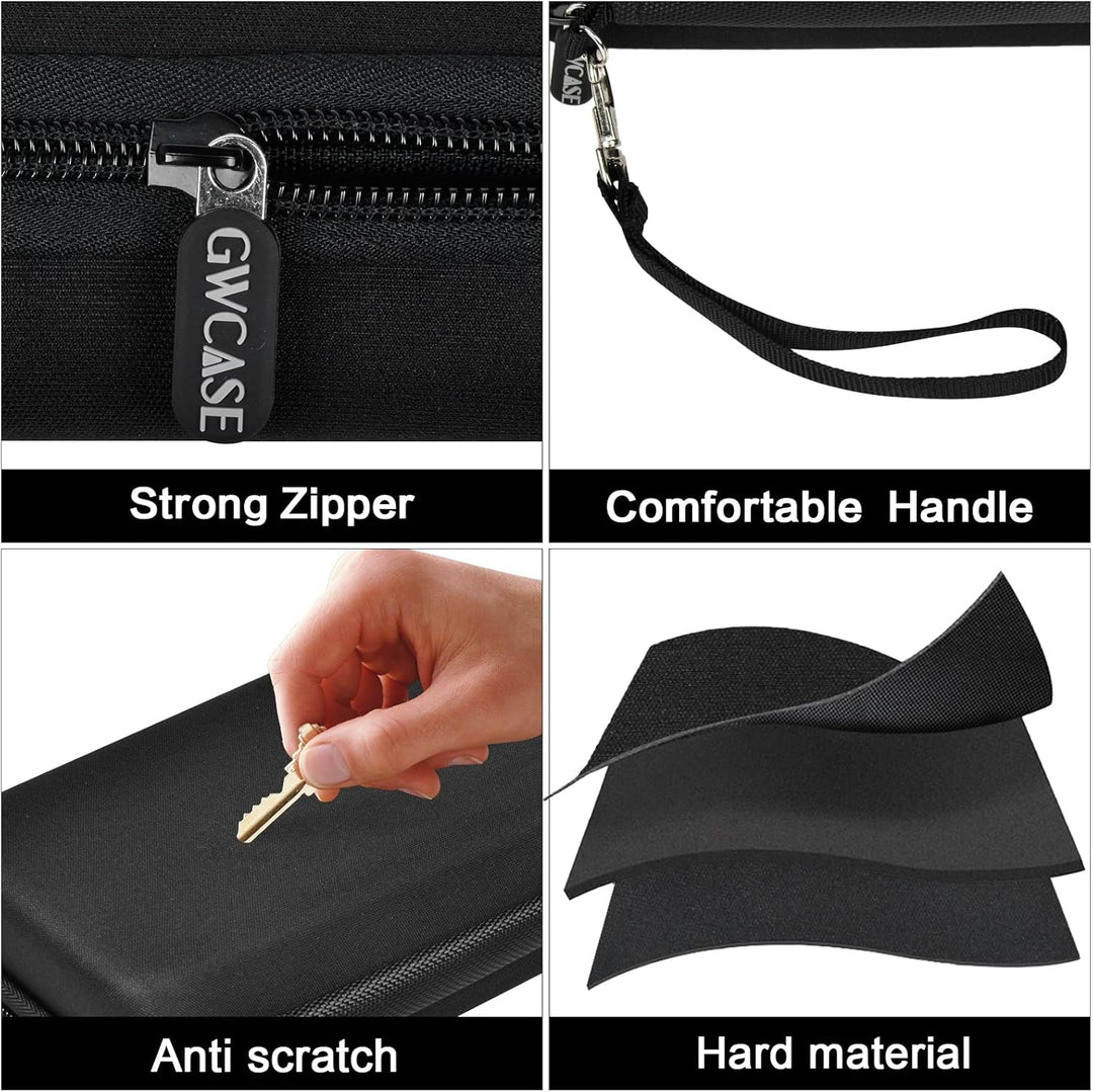 GWCASE 6 Dart Tasche Tragetasche, Schützender Dartcase für Stahl/Soft Tip Darts, Flüge, Wellen, trag