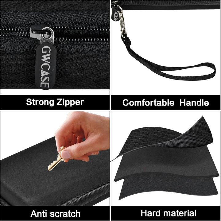 GWCASE 6 Dart Tasche Tragetasche, Schützender Dartcase für Stahl/Soft Tip Darts, Flüge, Wellen, trag