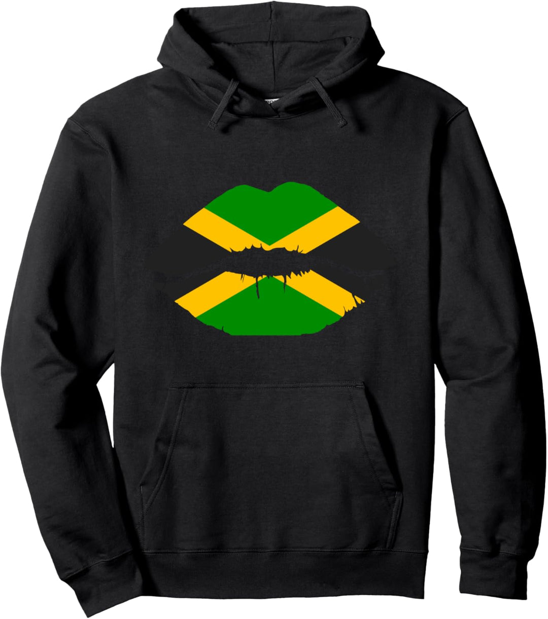 Jamaika Karibik Rasta - Urlaub Flagge Kuss Jamaica Pullover Hoodie