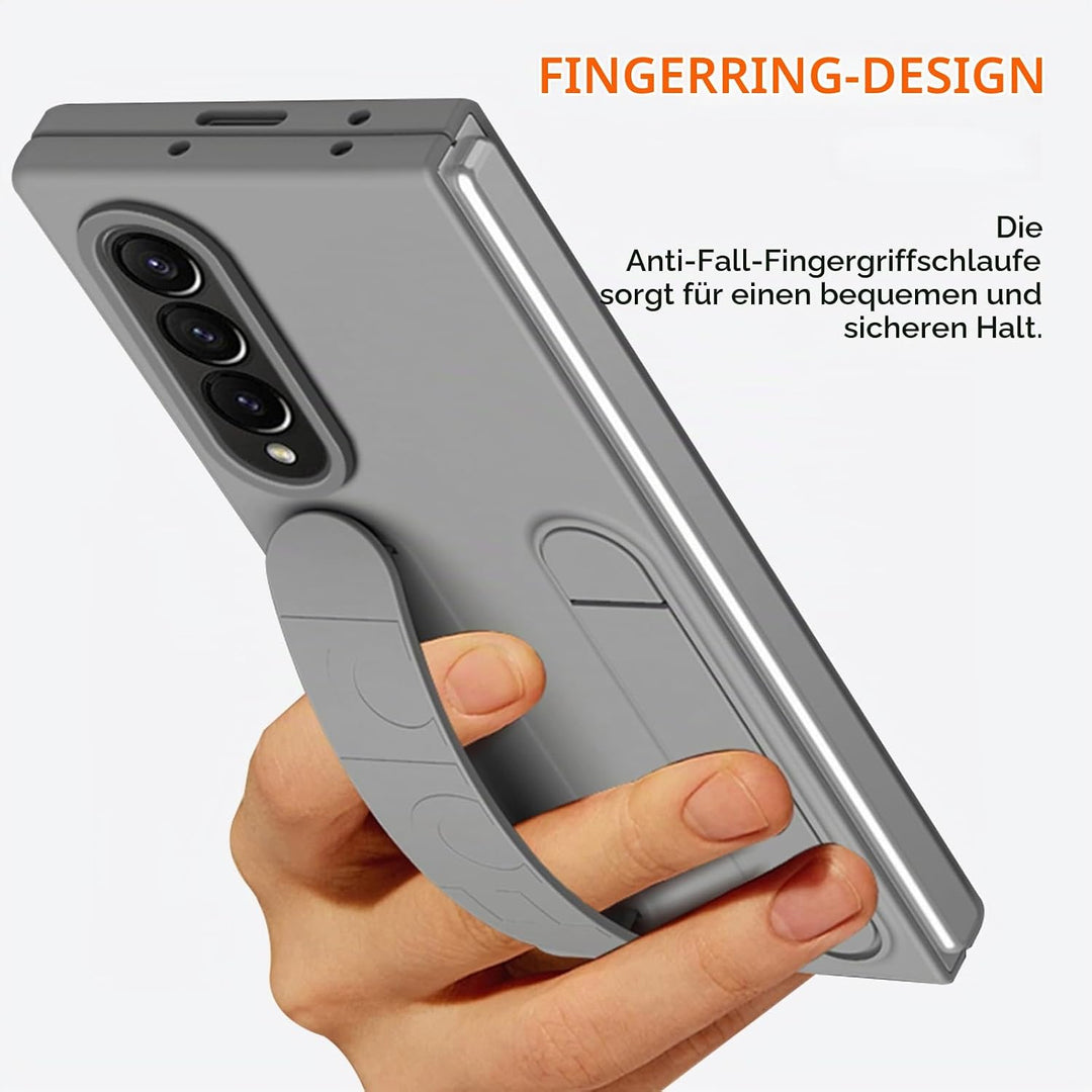 NINKI Kompatibel mit Samsung Galaxy Z Fold 4 Ständer Hülle mit eingebautem Displayschutz Samsung Z f