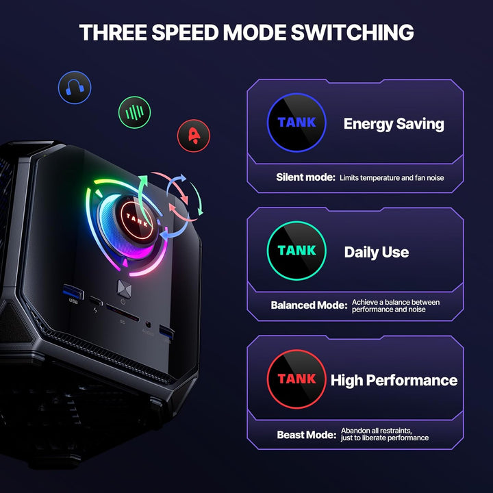 ACEMAGIC M1A Pro AI Mini Workstation, Intel Core i9-13900HK,Intel Arc A770,Mini PC 32 GB DDR5 +1 TB