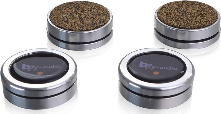 bFly-audio Pure-0 Set Absorber/Dämpfer Höhe | Belastung max. 5 kg/Set (Höhe: 17 mm, Aluminium)