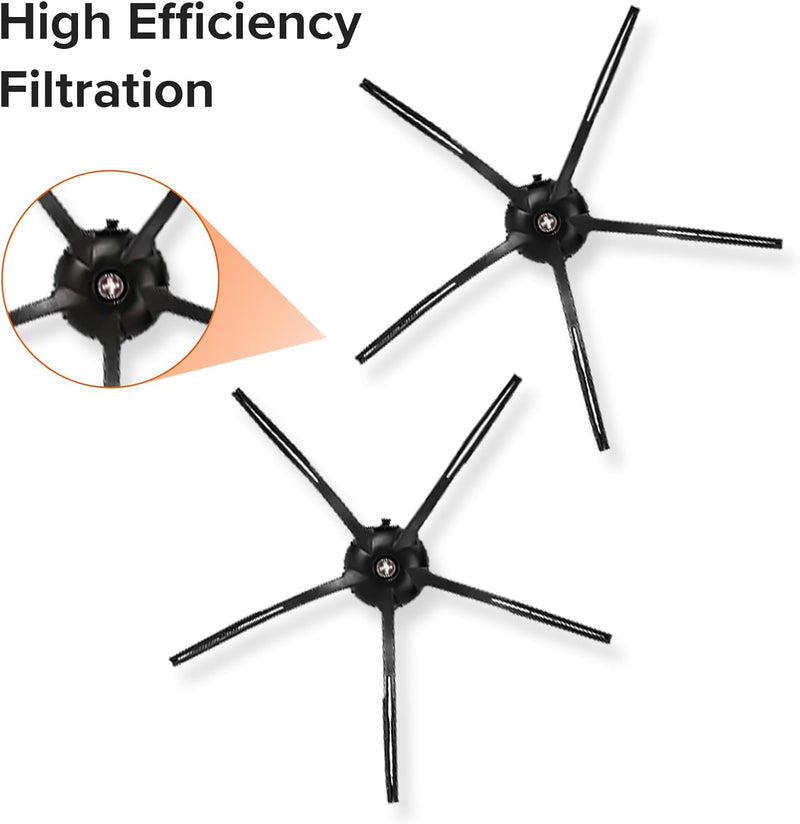 roborock Original Zubehör,Silikon Seitenbürsten für Staubsauger S4, S5,S5 Max,S6,S6 Pure,S6 MaxV,S7,