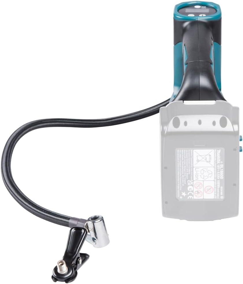 Makita DMP180Z Akku-Kompressor 8,3 bar 18 V (ohne Akku, ohne Ladegerät) Blau, Silber