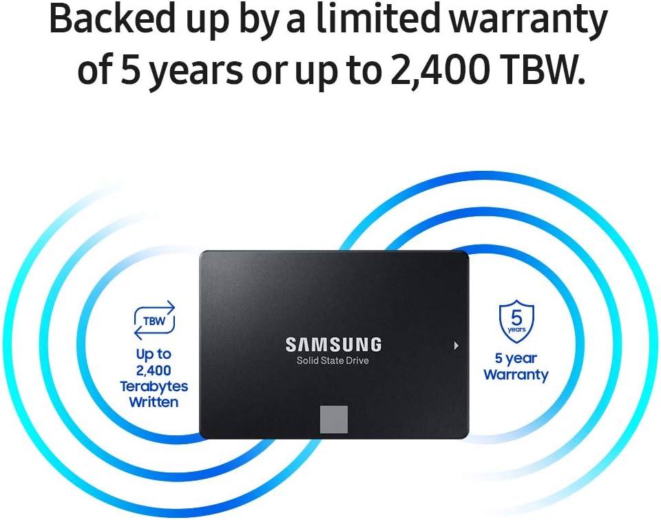 Samsung SSD 860 EVO 2TB 2,5" SATA III interne SSD (MZ-76E2T0B/AM) 2TB SSD, 2TB SSD