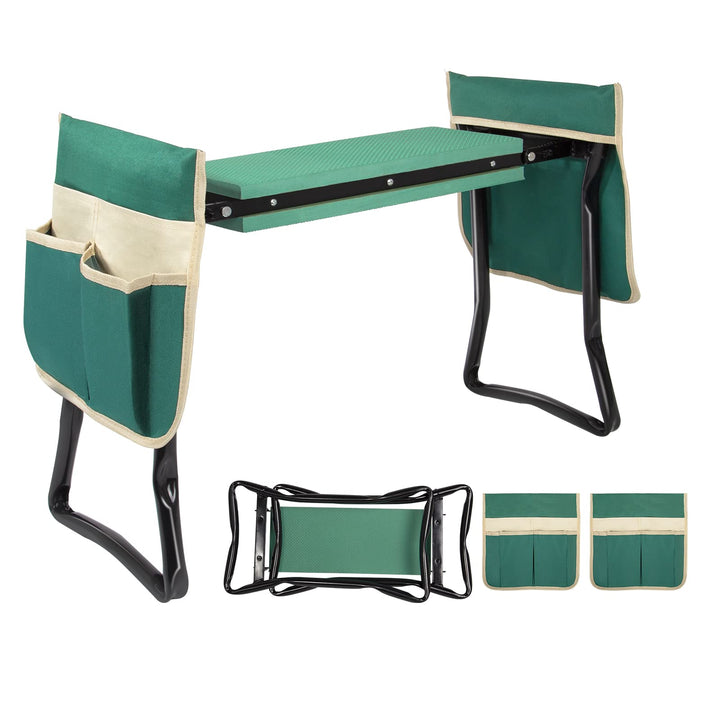 Uten Kniebank für Gartenarbeit, Gartenhocker klappbar 2 in 1 Arbeitshocker mit Eva Schaummatte, Werk