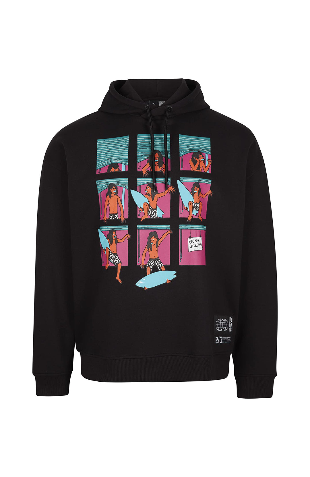 O'NEILL Herren Progressive Hoodie Sweatshirt, Verdunkelung (Black Out), Medium-Länge (4er Pack)