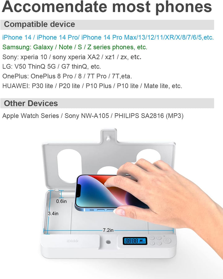 iDiskk Timer-Box Handy Gefängnis, Telefon Gefängnis,Telefon Handy Safe Timed Lock Box für iPhone/And