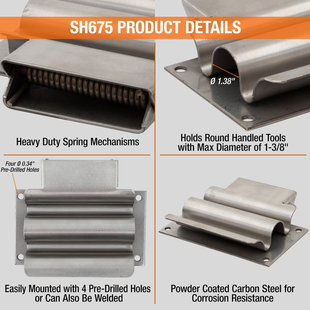 Buyers Products SH675SS Schaufelhalter aus Edelstahl für LKW-Karosserie