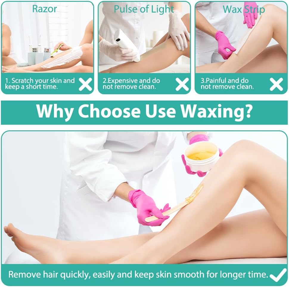 ACWOO Waxing Wachswärmer set, Waxing Set-Wachsmaschine Wachswärmer gerät, Waxing Maschine Set, Wachs