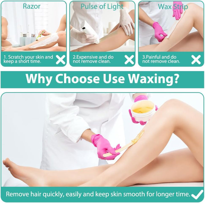 ACWOO Waxing Wachswärmer set, Waxing Set-Wachsmaschine Wachswärmer gerät, Waxing Maschine Set, Wachs