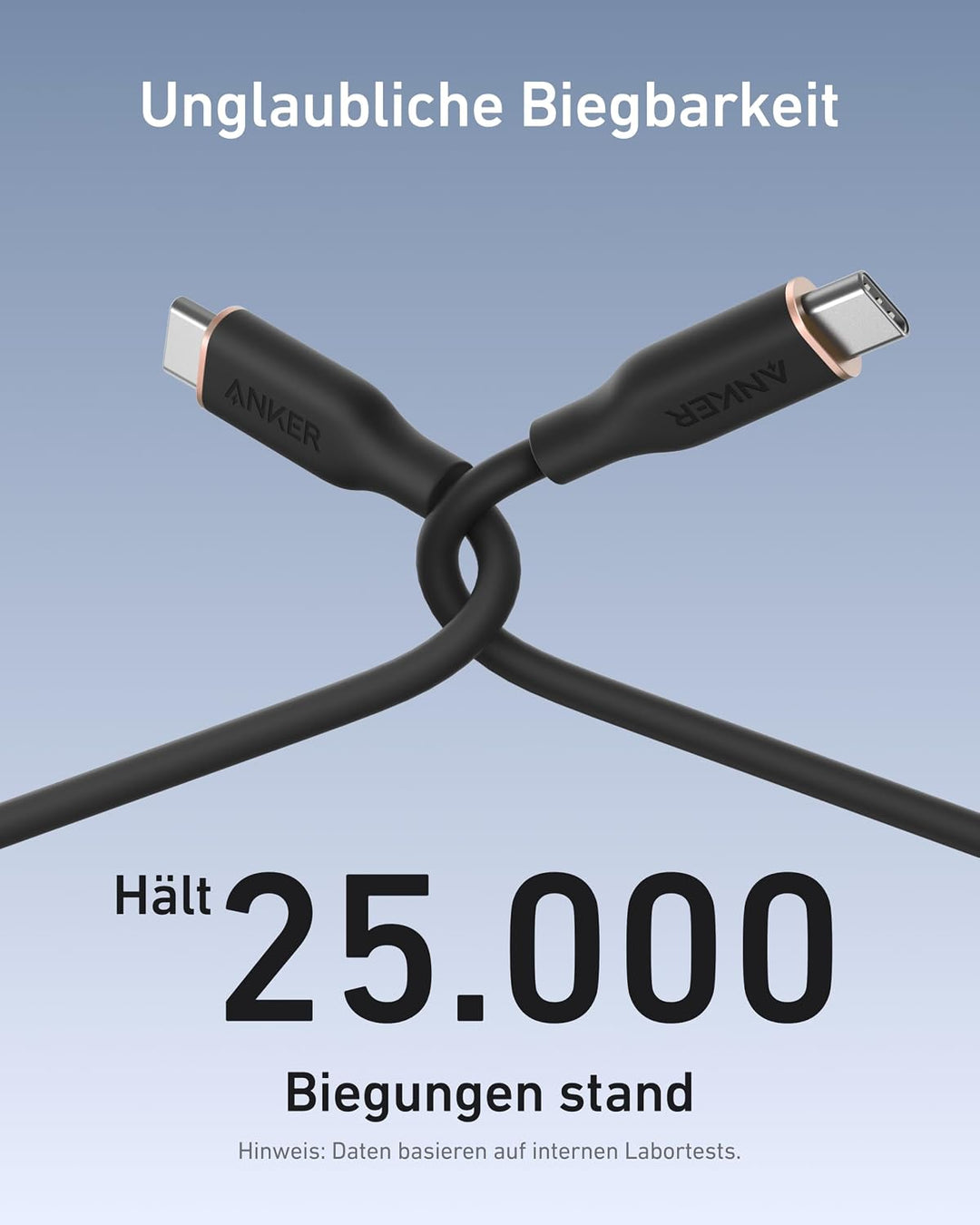 Anker Powerline III Flow, 240W USB C auf USB C Kabel, [2 Stück 1,8m] PD 3.0 USB C Ladekabel für iPho