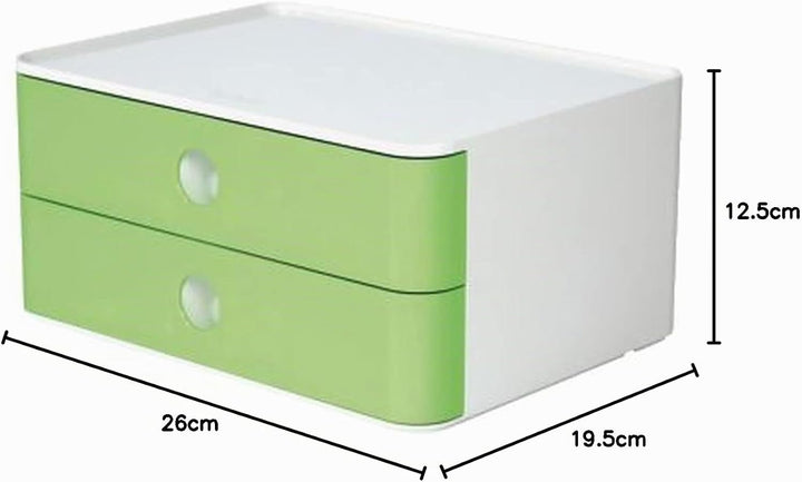 HAN Schubladenbox Allison SMART-BOX mit 2 Schubladen und Trennwand, Kabelführung, stapelbar, Utensil