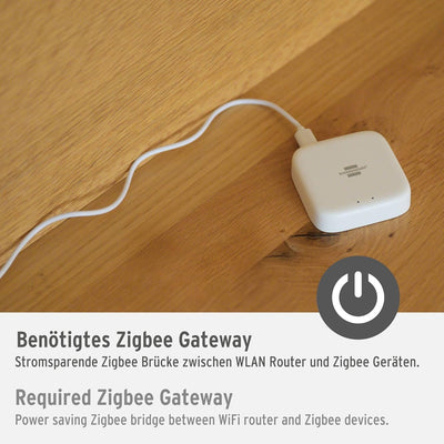 Brennenstuhl Connect Zigbee Bewegungsmelder BM CZ 01 (smarte Bewegungserkennung, Alarm- und Lichtfun