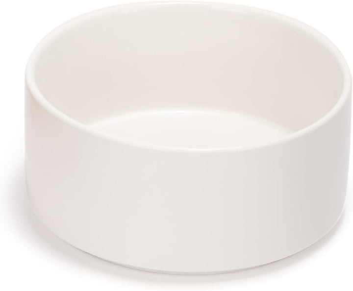 SPUNKYJUNKY Keramik Hundenapf Fressnapf Futternapf Katzennapf Napf für Katzen und Hunde (850ml, Weis