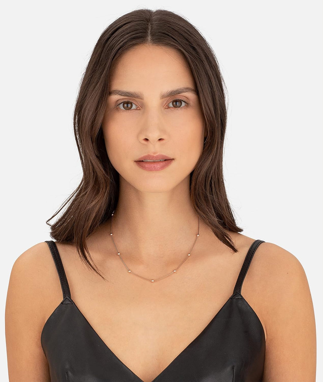 LIEBESKIND Halskette (Roségold, Edelstahl) Roségold Bundle mit Ohrringe LJ-0485-E-05, Roségold Bundl