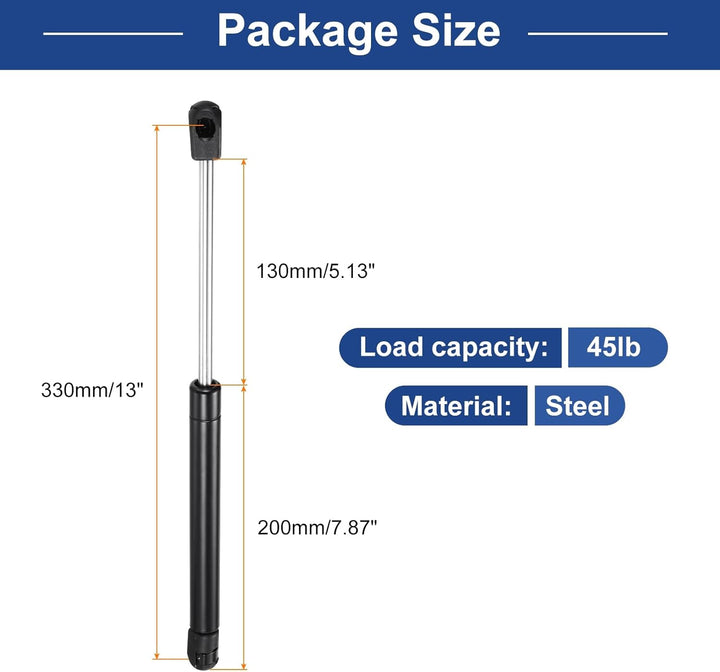 QUARKZMAN 330.2MM Gasdruckfeder, 20.43KG Gasfeder Gasdruckdämpfer für Bett Stauraum Abdeckung Tür De