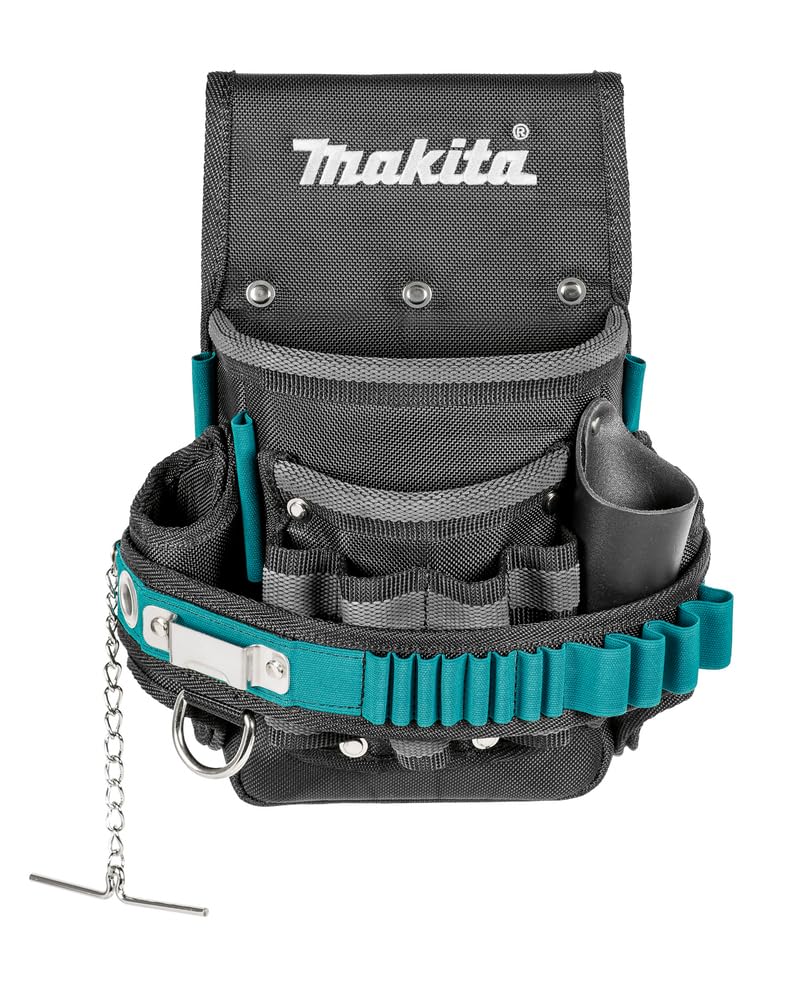 Makita E-15241 Elektriker Werkzeugtasche, für die Befestigung am Gürtel, bietet viel Platz für Handw