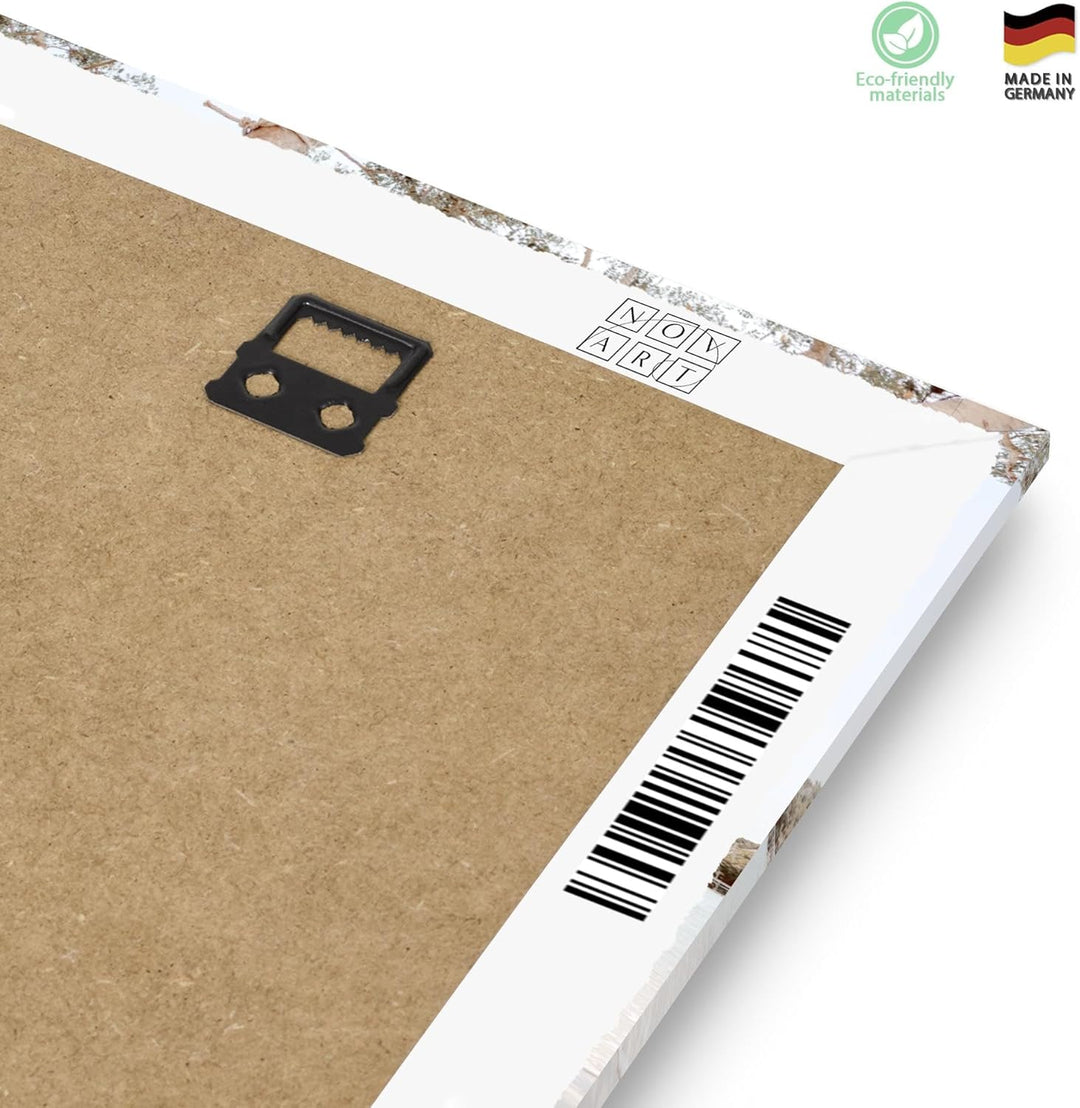 Novart Wandbilder Set - KOMPLETT AUFHÄNGFERTIG - Made in Germany - Moderne Bilder Strand Meer Relax