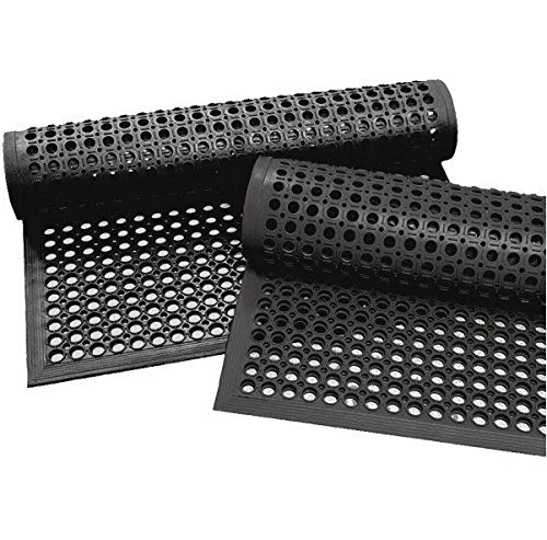 rg-vertrieb Ringgummimatte 80x120cm – rutschfeste Schmutzfangmatte mit abgeschrägtem Rand | wetterfe