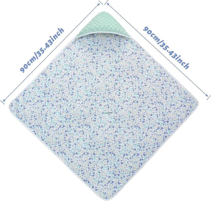 Baby Einschlagdecke für Babyschale 90x90cm Doppelseitig Gesteppte 100% Baumwolle Baby Decke für Kind
