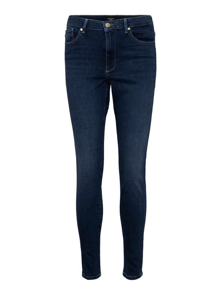 VERO MODA Damen Jeans Vmsophia Hr Skinny Jeans Ri3137 Noos XS / 34L Dark Blue Denim, XS / 34L Dark B
