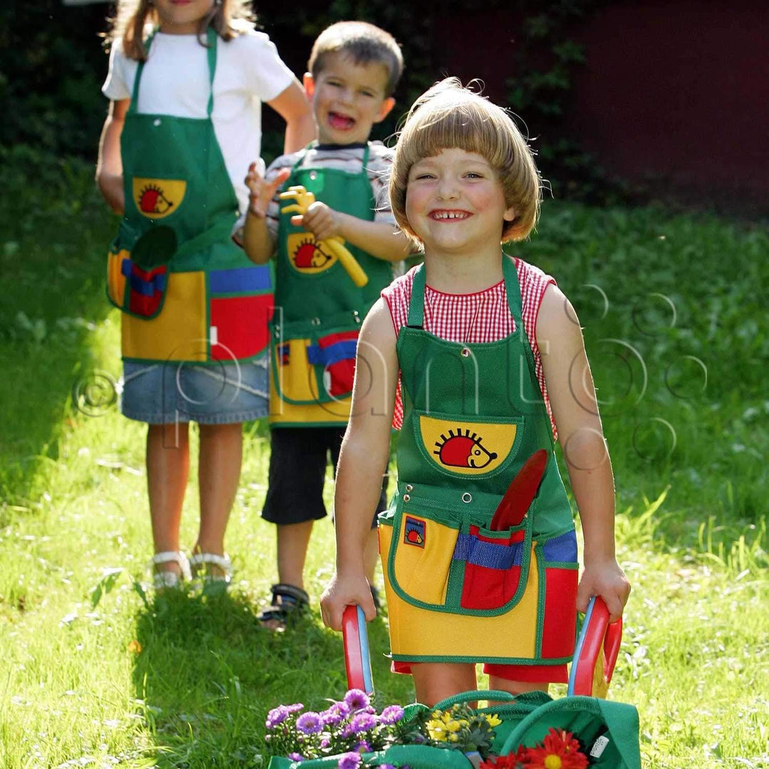 planto Kinder-Gartenschürze plantolino, Gärtnerschürze Gartenkleidung Schürze Arbeitsschürze, Latzsc