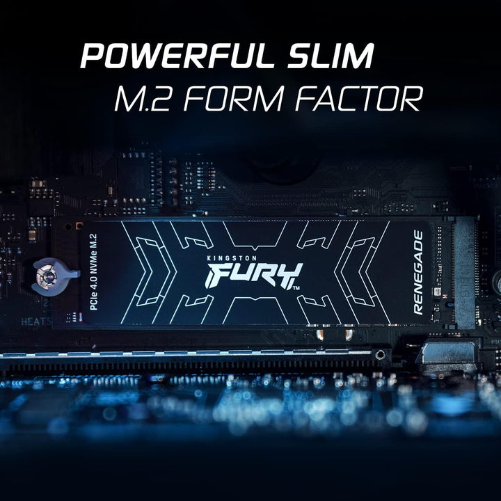 Kingston 2000 GB FURY Renegade PCIe 4.0 NVMe M.2 SSD Festkörper-Laufwerk Für Gamer, Enthusiasten und